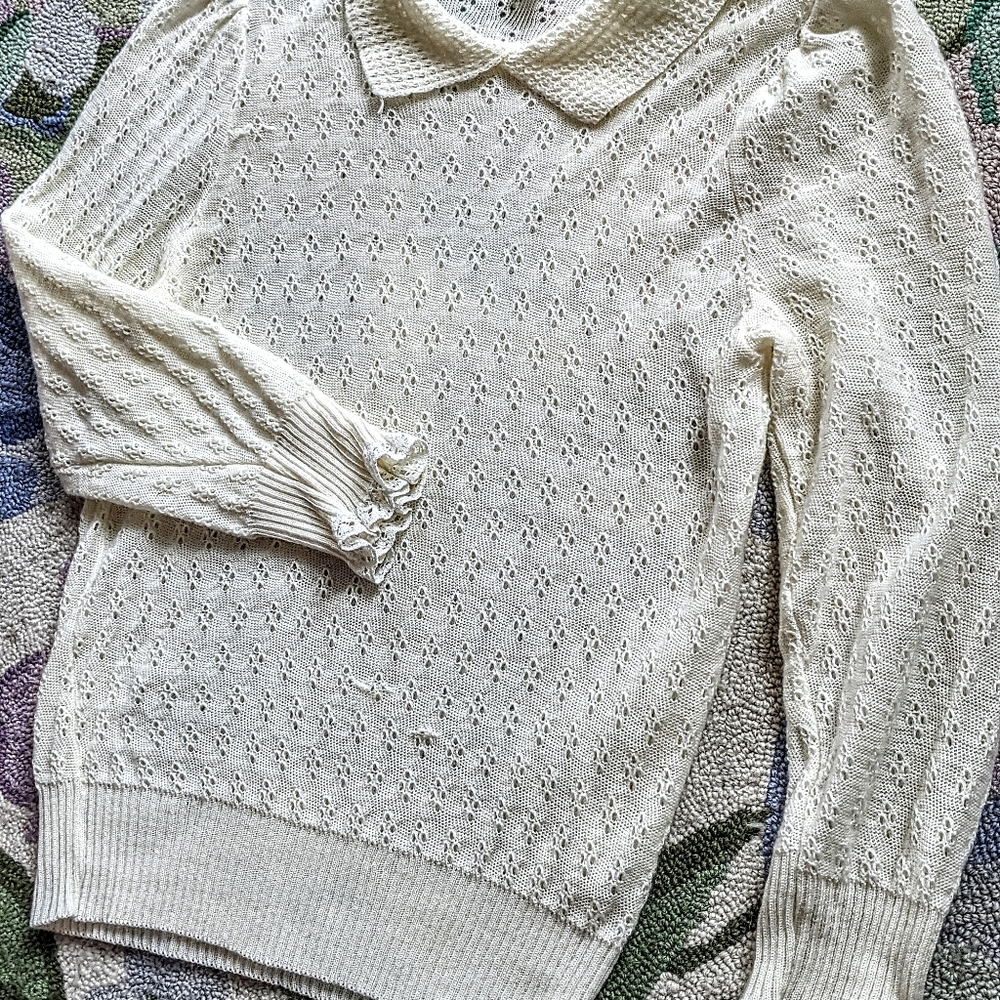 ♻️ SOLD Romantic Dainty Farmhouse Cottagecore Top - Picture 5 of 16